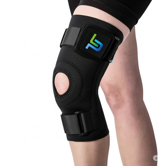 Knee Brace | Pickleball | Silicone Spiral Memory Springs |Support for Men & Women  | PatellCompression Sleeve | Workouts & Running | Small